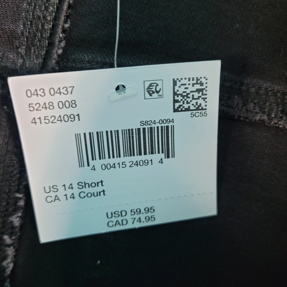 NEW American Eagle Jeans Women's 14 Short Charcoal Black Strigid Ultra Wide Leg - Picture 2 of 14